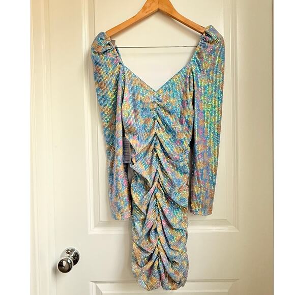 Saylor NEW Lawren Dress Small Party Cocktail Event Birthday Night‎ Gala Sparkle - Picture 4 of 6